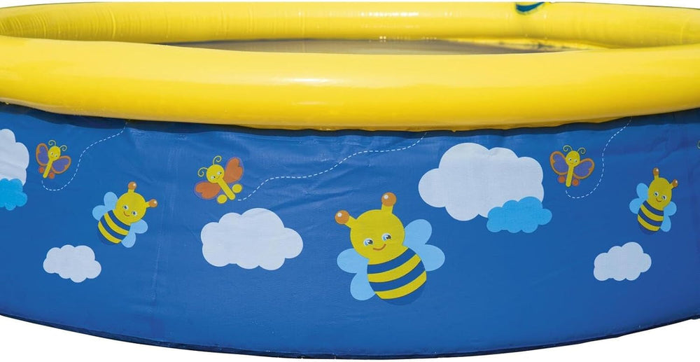 Piscină Bestway Fast Set cu pulverizator de apă, 477 L, multicoloră, 152 x 152 x 38 cm