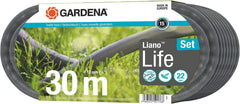 Furtun textil Gardena Liano Life 1/2 inch, set 30 m: Furtun de grădină extrem de flexibil din material textil, cu furtun interior din PVC, fără îndoituri, ușor, rezistent la intemperii (18457-20)
