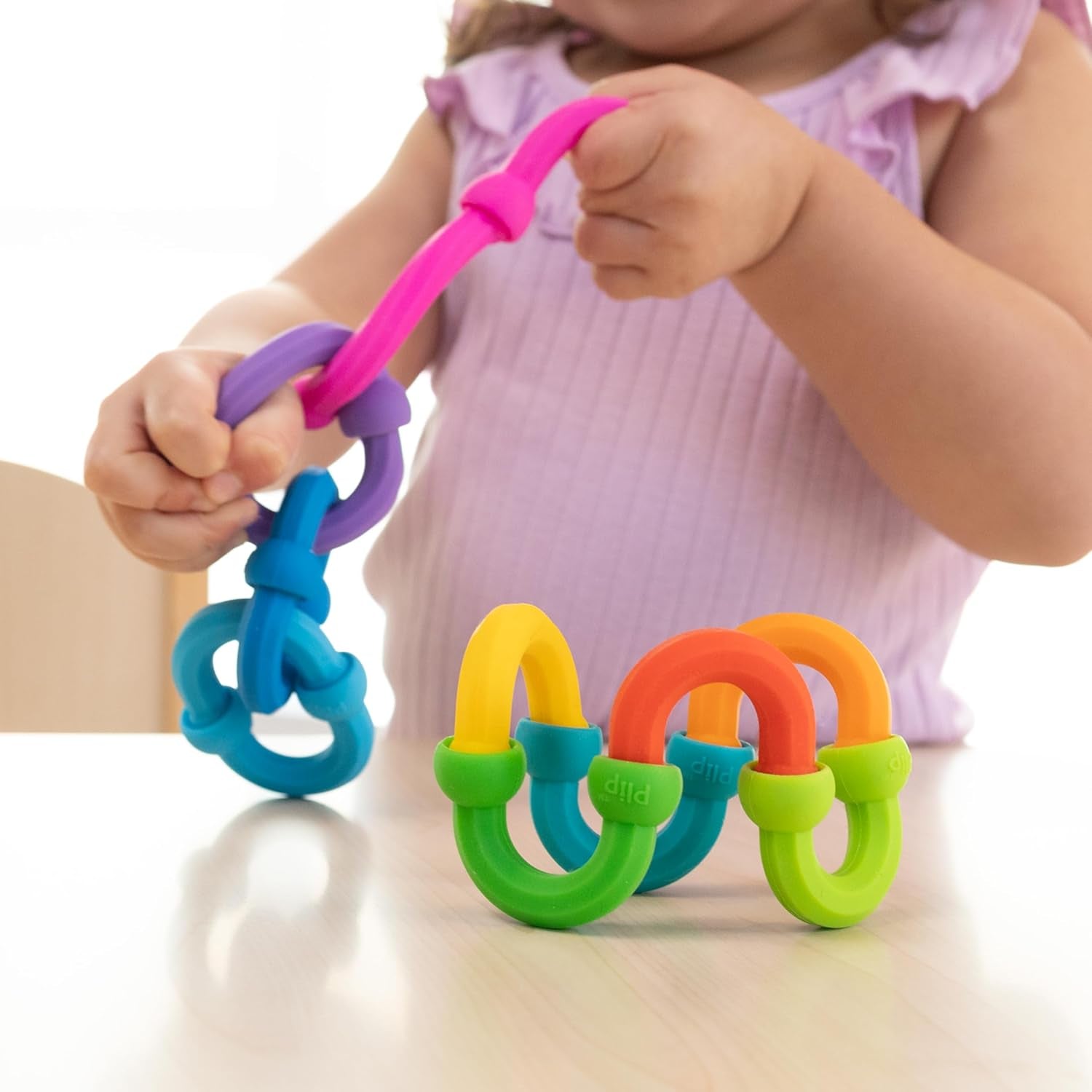 Fat Brain Toys Plip Links - Plip Links - Neues Bauen & Bauen für Kinder von 3 bis 12 Jahren