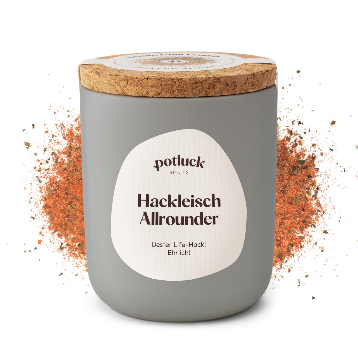 Potluck | Burger Spice | Würzmischung im Keramiktopf | 100g | Vegan, glutenfrei und mit natürlichen Inhaltsstoffen
