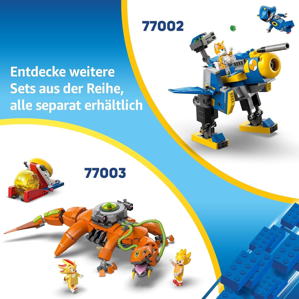 LEGO Sonic the Hedgehog: Sonic’s Campfire Clash Set, Collectible Building Toy with 4 Characters, Gold Rings and a Chaos Emerald, Gifts for Gamers, Boys & Girls Aged 7 Plus 77001