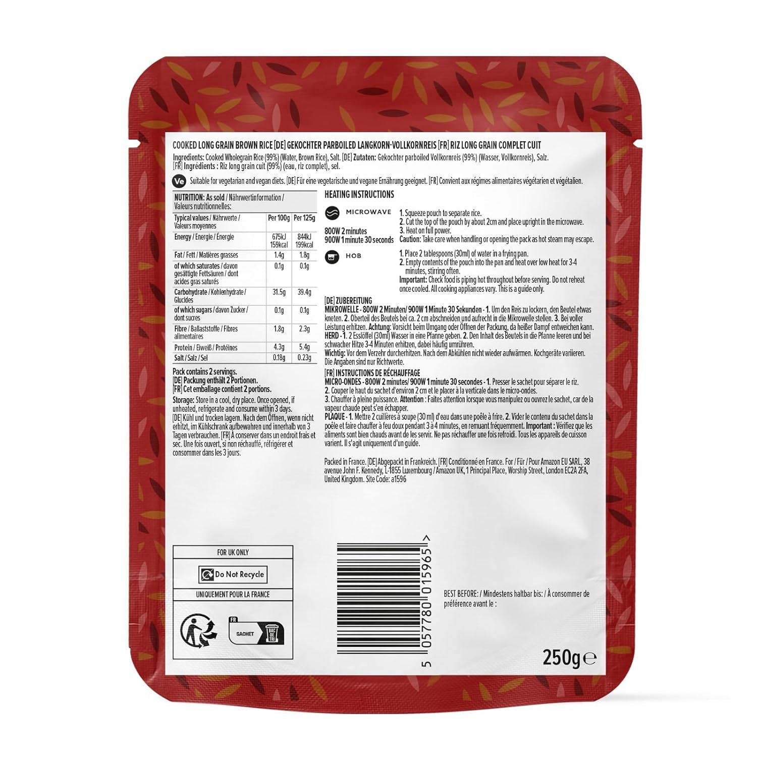Orez integral de la Amazon, 250g
