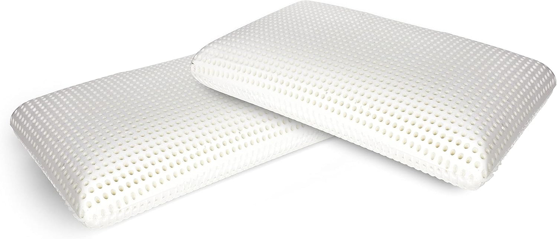 Talamo Italia Set de 2 perne pentru pat, 100% Made in Italy, pernă detașabilă "săpun" din spumă de memorie perforată, hipoalergenică și respirabilă, 70X40Xh16 Cm Perne standard Naty Shop Altezza 16 Fără capac Set Da 2