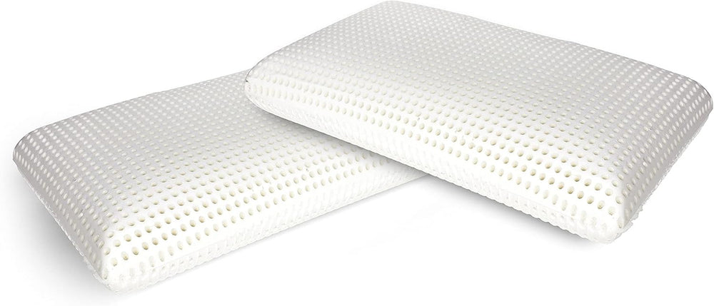 Talamo Italia Set de 2 perne pentru pat, 100% Made in Italy, pernă detașabilă "săpun" din spumă de memorie perforată, hipoalergenică și respirabilă, 70X40Xh16 Cm Perne standard Naty Shop Altezza 16 Fără capac Set Da 2