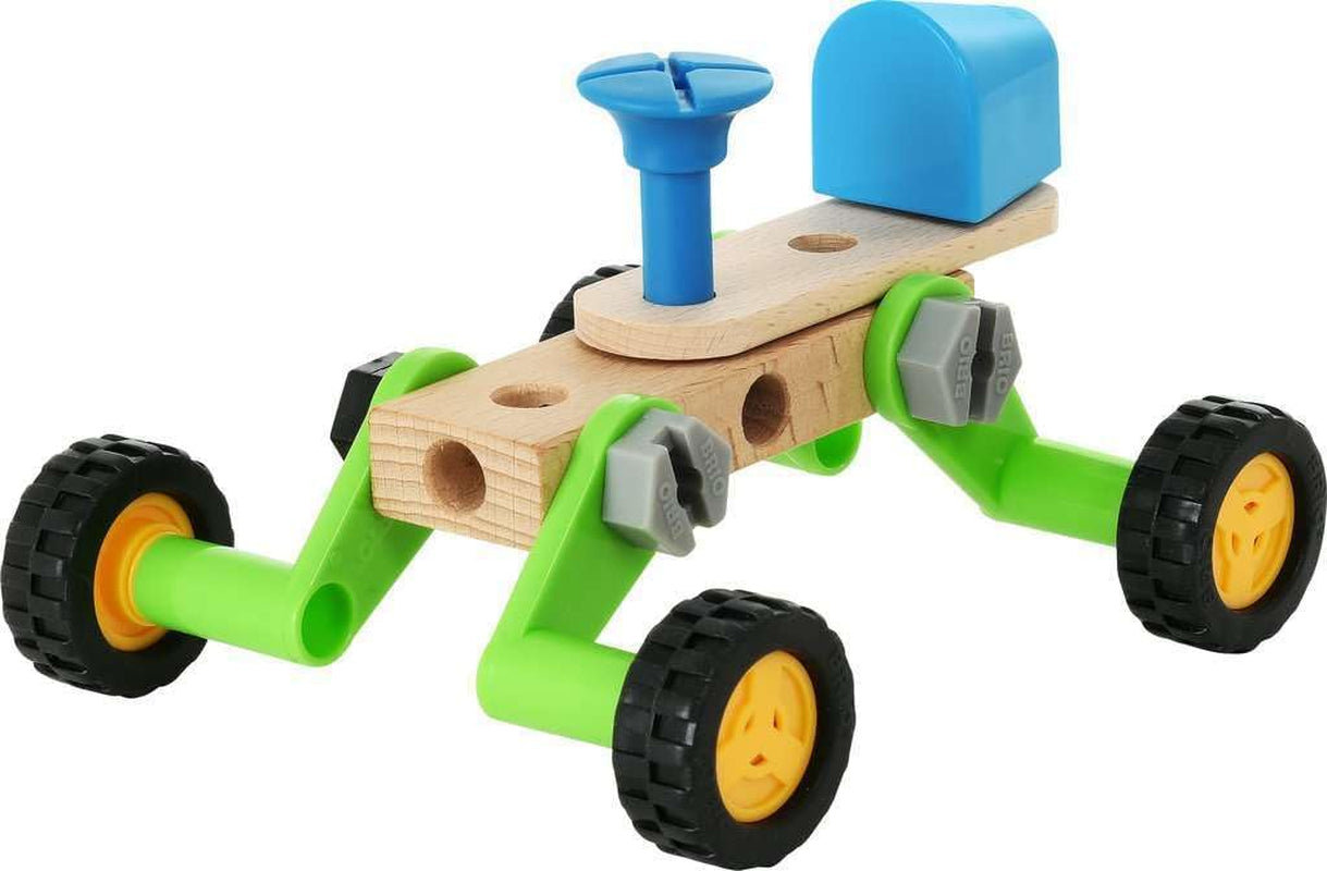 BRIO Builder 34587 Box 136 TLG. - Das kreative Konstruktionsspielzeug aus Schweden - Der ideale Einstieg in die Welt des Bauens und Bastelns - Für Kinder ab 3 Jahren
