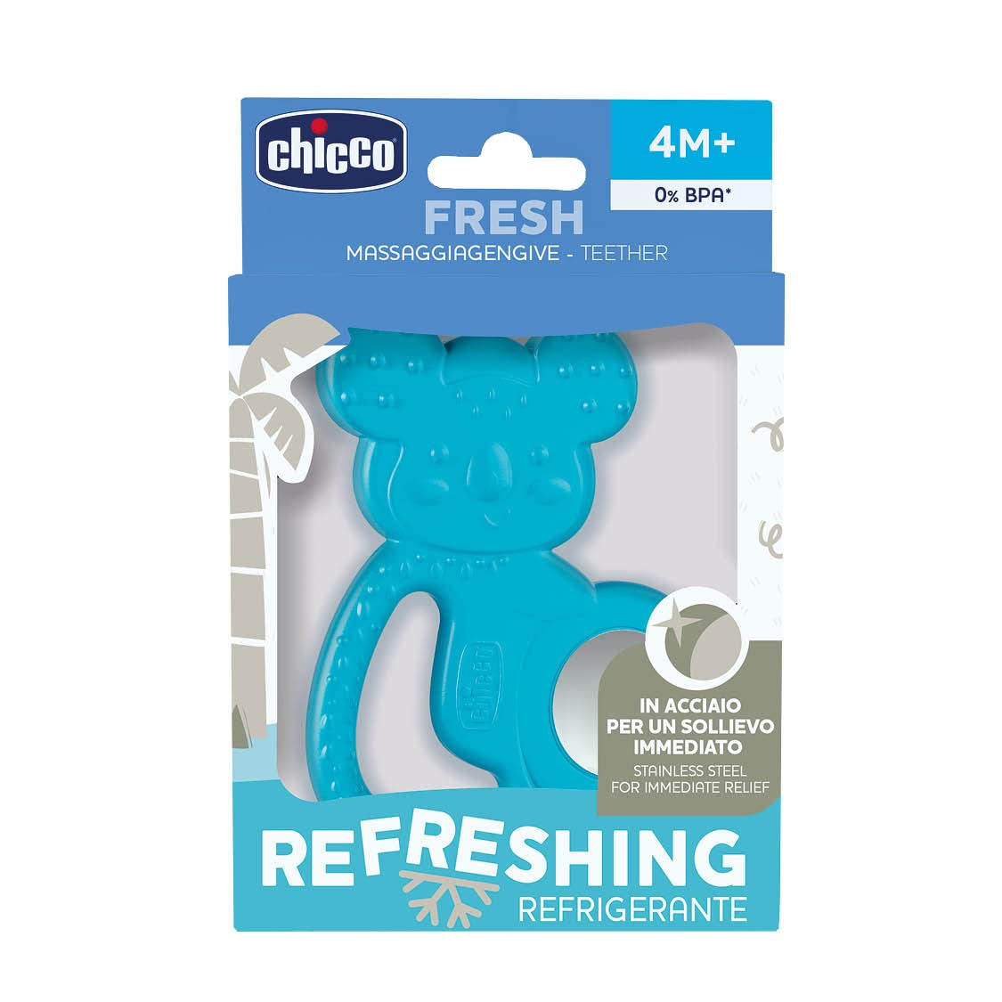 Jucărie de dentiție Chicco Fresh Power 3D Koala, 4M+