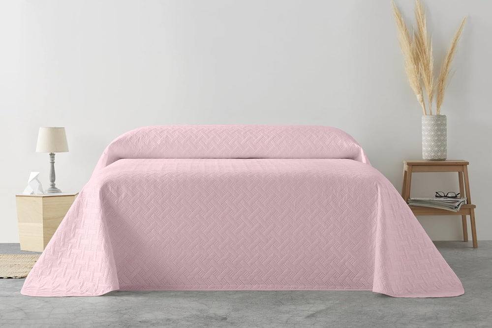 LISO - Cuvertură de pat pentru 105 Cm - Cuvertură de pat Bouti Bed - Primăvară și vară - 200X260 Cm - Roz Paturi si Cuverturi Besuche den Degrees home-Store