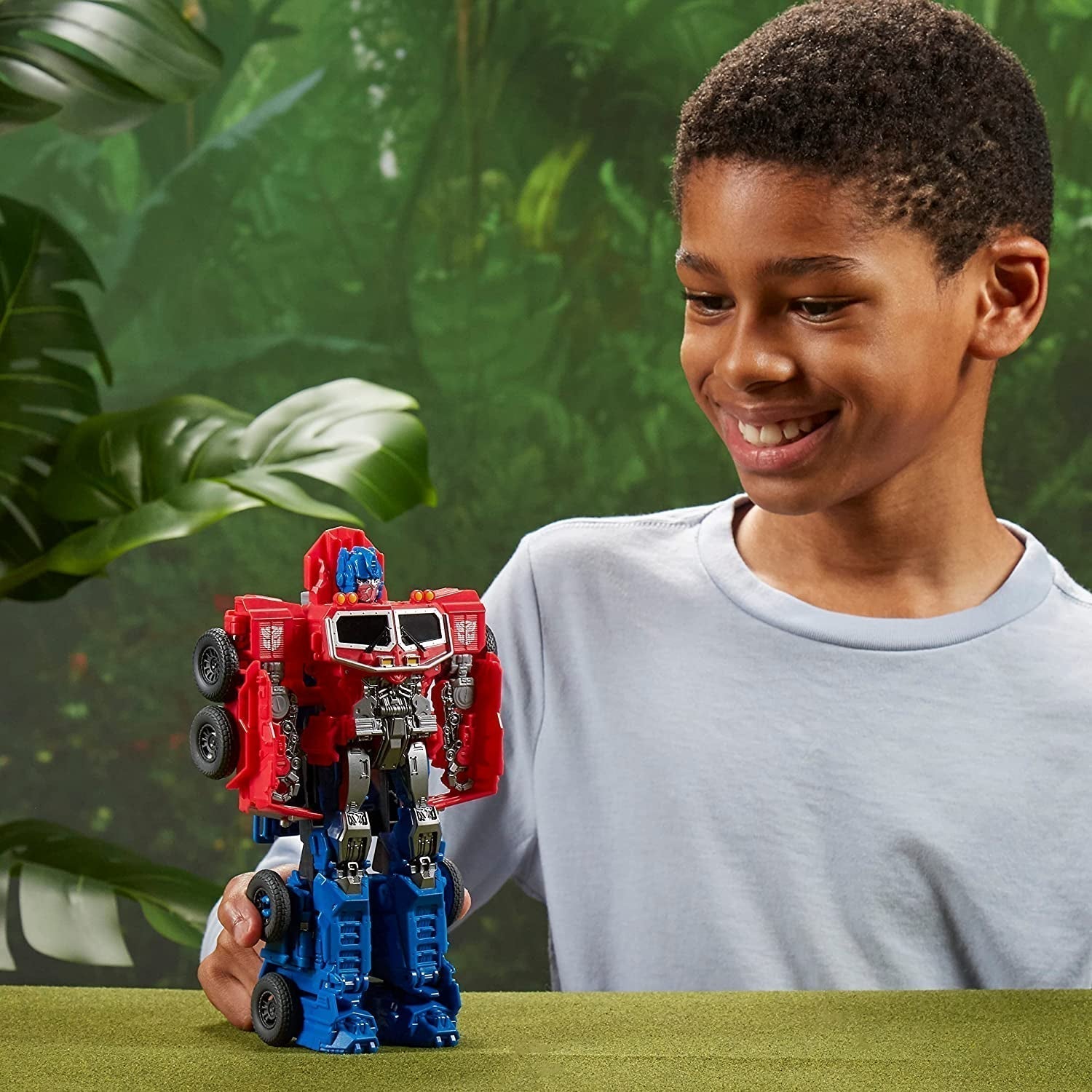 Jucarii Transformers pentru filmul Rise of the Beasts, Smash Changer Optimus Prime figura din 6, 22.5 cm Action figures Naty Shop