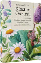 Semințe Magic Garden - Grădina Mănăstirii: Legume și Ierburi din Evul Mediu - Cutie cu Semințe cu 9 Soiuri Istorice pentru Bucătărie, Plante Medicinale și Grădină