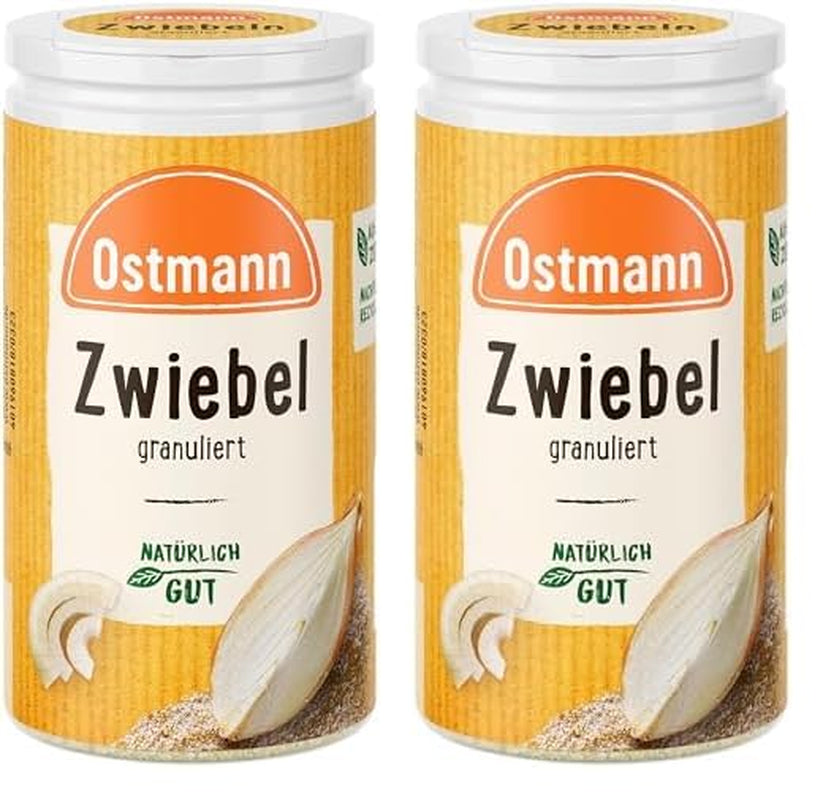 Ostmann Gewürze - Zwiebeln granuliert | Zwiebelpulver zum Würzen herzhafter Gerichte | 40 g in recyclebarer Dose