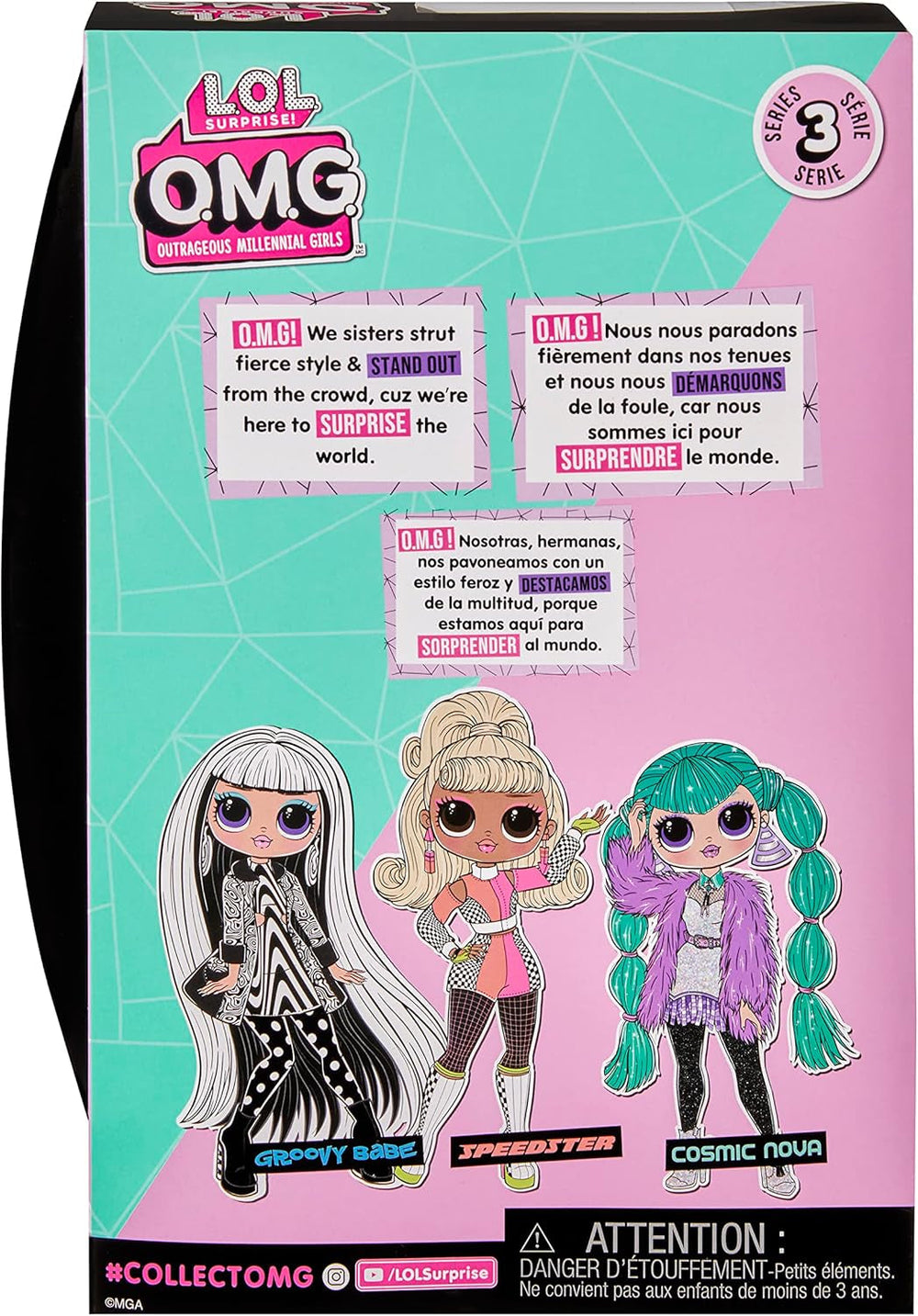 L.O.L. Surprise! OMG Modepuppe - COSMIC NOVA - Enthält Modepuppe, mehrere Überraschungen und fabelhafte Accessoires - Ein tolles Geschenk für Kinder ab dem Altervon 4 Jahren