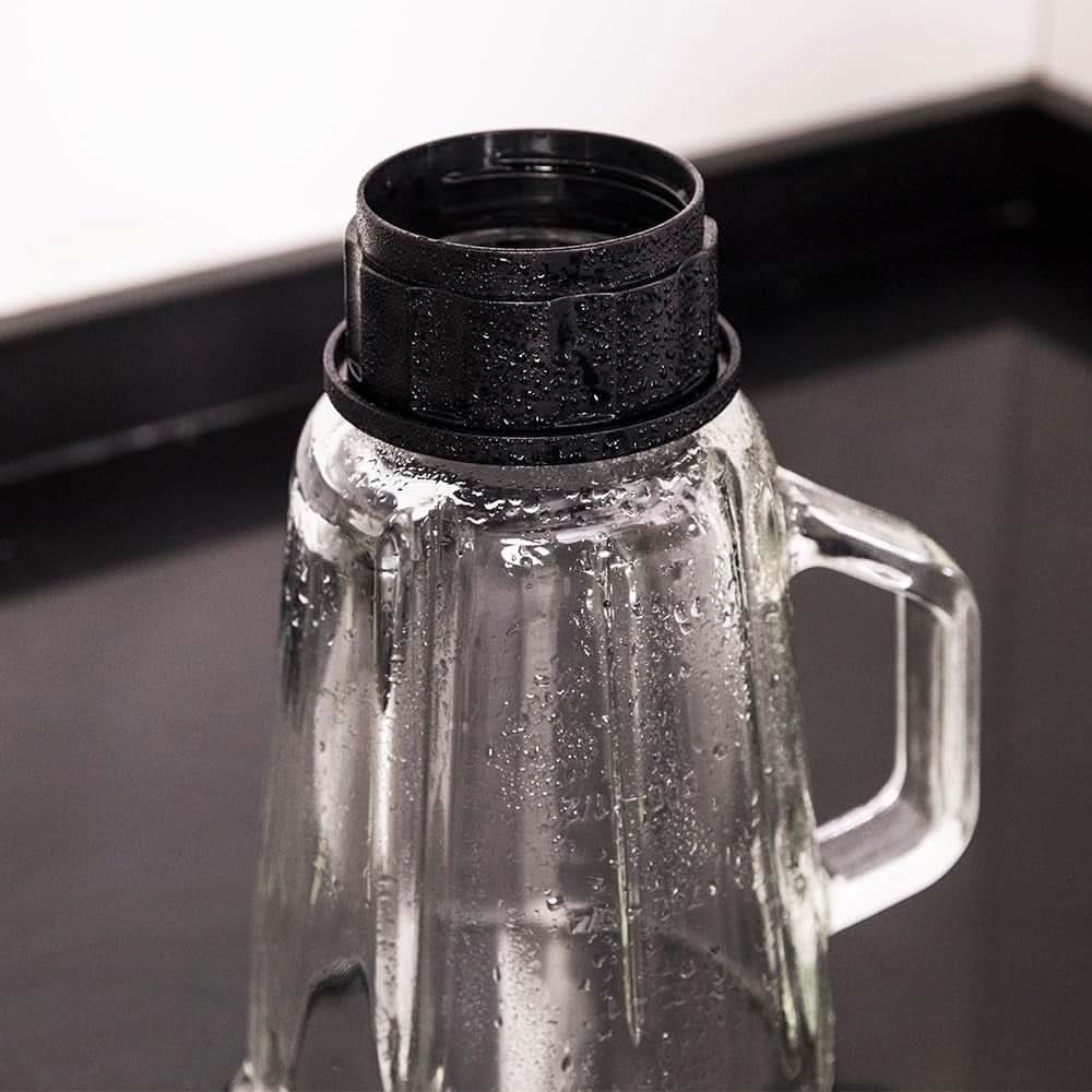 Cecotec Mixer Glas Power Schwarz Titan 1000 INOX. 1000 W, Edelstahlgehäuse, 6-Blatt-Blatt Mit Schwarzer Titanbeschichtung, 1,5-L-Glaskrug, 5 Geschwindigkeiten [Energieeffizienzklasse a +] Bucatarie Naty Shop
