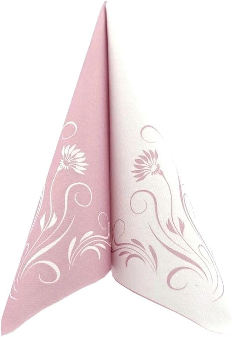 Șervețele Apartina Elegantia 40X40 Cm Fabric-Like Airlaid, șervețel de nuntă de înaltă calitate, șervețele de nuntă Fabric-Like șervețele de unică folosință pentru diferite ocazii (Dusky Pink)