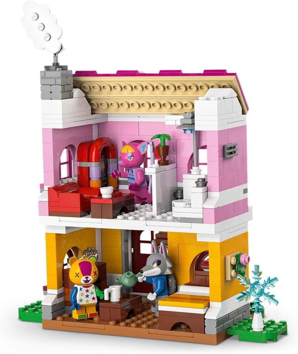 LEGO Animal Crossing - Kreative Häuser: Jahreszeiten voller Spaß - 2-in-1-Spielset mit 2 Spielhäusern, Minifiguren von Stitches, Feline & Grimm - Gamer Geschenk für Mädchen, Jungen ab 7 Jahren - 77057