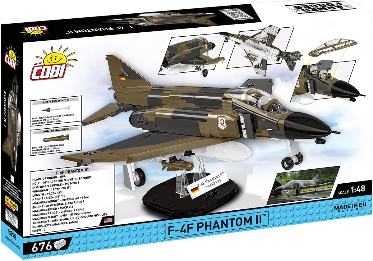 COBI.Bike F-4F Phantom II, Grau, Hellblau