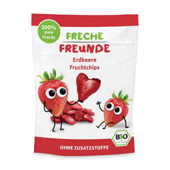 Chipsuri de fructe organice „100% căpșuni”, chipsuri de fructe cu căpșuni liofilizate (12 x 12 g) și noi flip-uri crocante organice cu porumb și morcov, gustare organică, de la 1 an, (9 x 30 g) 270 g