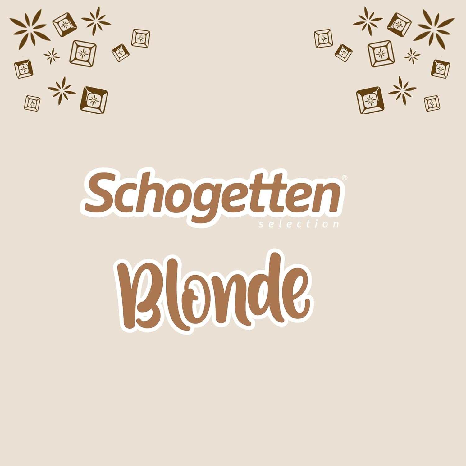 Schogetten Blonde Almond | Ciocolată albă cu caramel și bucăți de migdale | 100 g | Porționat convenabil (pachet de 2)