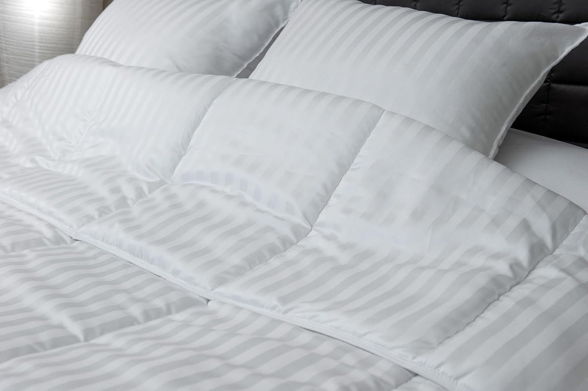Cald, Satin, Dungat, 400 G/M², 240 X 220 Cm, Microfibra, Alb, 240 X 220 Cm Plapumi si pilote Naty Shop Titlu implicit