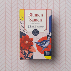Blumensamen - 12 Samenfeste Bunte Blumensorten Für Den Garten, Das Hochbeet & Den Balkon - Wild & Farbenfroh - Einsteiger-Saatgutset Als Kleines Geschenk Oder Für Den Eigenbedarf
