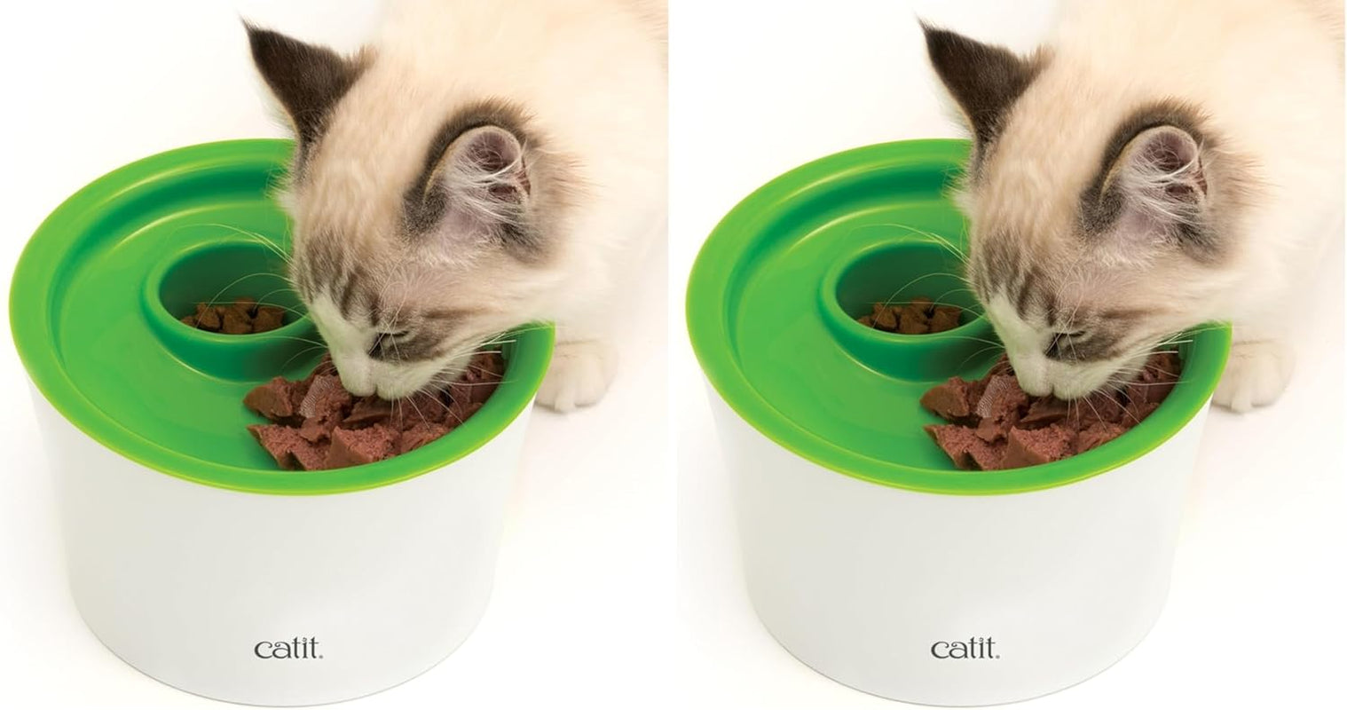 Catit Multi Feeder, bol de hrănire pentru hrană umedă și uscată, bol de hrănire pentru pisici