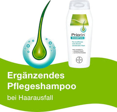 Priorin Shampoo - șampon de păr pentru întărirea părului - îngrijire suplimentară pentru părul slab, subțire - fără parabeni și coloranți - 1 x 200 ml Ingrijirea parului Naty Shop