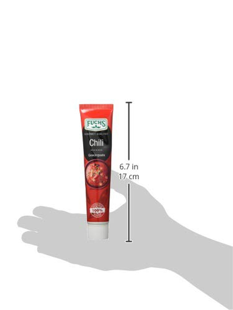 Fuchs Gewürze – Chili Gewürzpaste, vollmundig pikantes Aroma, Paste zum Würzen von scharfen Soßen, Fleisch-Gerichten oder Suppen jeglicher Länder-Küchen, 65 g
