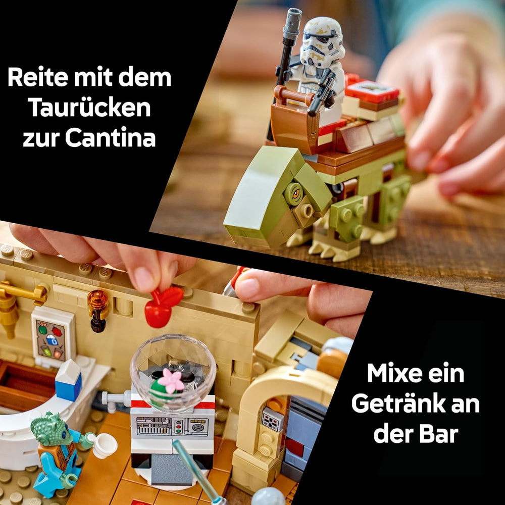 LEGO Star Wars 75425 SMART Play: Mos Eisley Cantina - Kompatibles Interaktives Spielzeug inkl. 3 SMART Tags und 2 Minifiguren - Geschenkidee für Jungen und Mädchen ab 8 Jahren & Erwachsene Fans