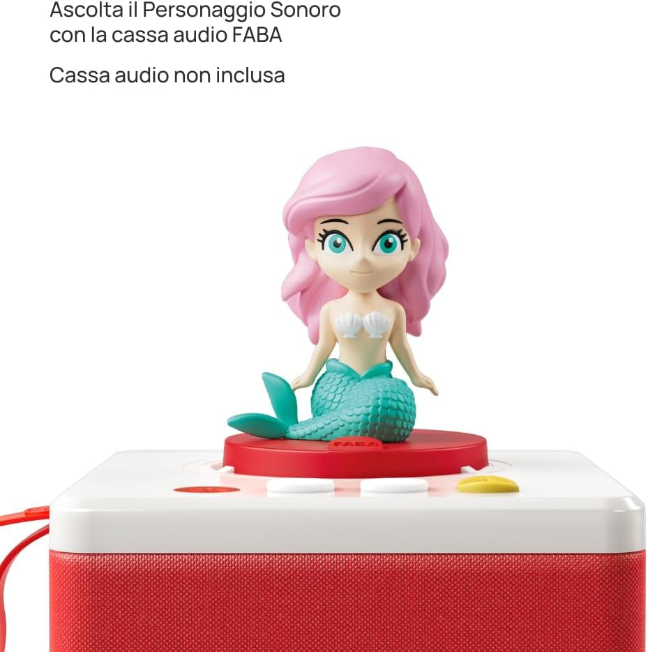 Figura sonoră Mica Sirenă - povești sonore - jucărie, conținut educațional, versiunea în limba italiană, copii de la 4 ani și peste Jucarii Bebe Naty Shop