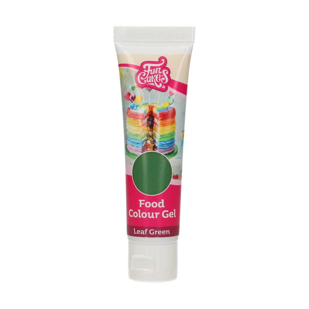 Colorant alimentar Funcakes Verde Frunză: Colorant alimentar foarte concentrat pentru aluat, cremă, fondant și marțipan. Dozare ușoară. Picătură individuală pentru a crea culori vibrante. Halal. 30 g.