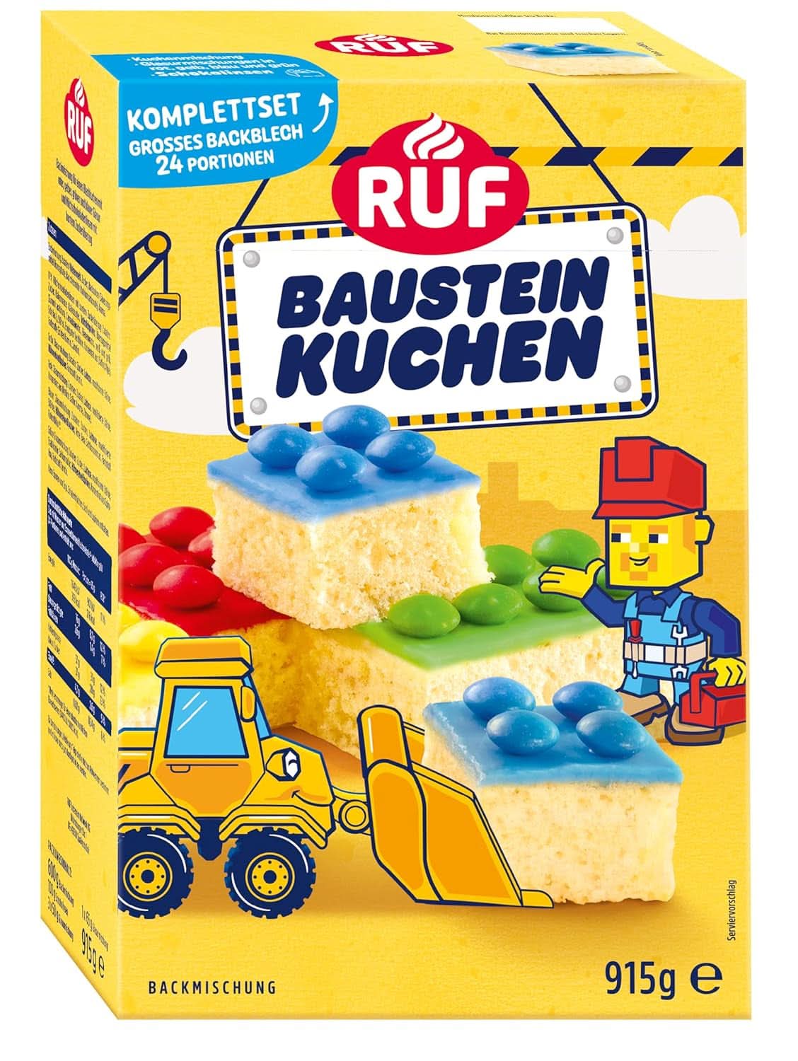 RUF Amestec pentru prăjituri, diverse culori Glazuri si Decor Naty Shop 915 grame Prajitura Constructorului