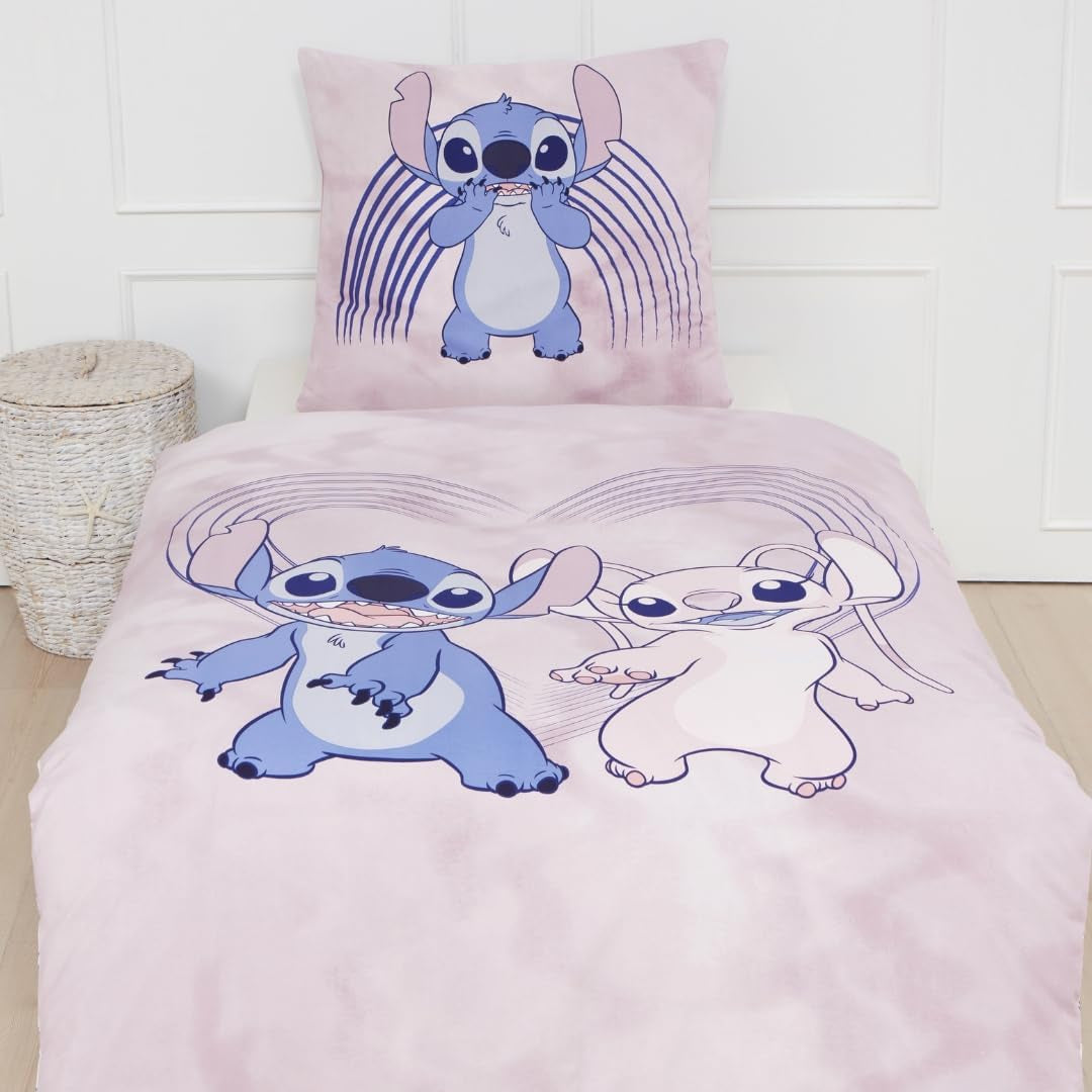 Lenjerie de pat Stitch, bumbac Lenjerie de pat - copii Naty Shop