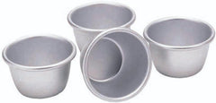 Mini matrițe pentru budincă Kitchencraft, aluminiu anodizat, 7,5 cm, set de 4, argintiu Matrite si tavi pentru copt Naty Shop