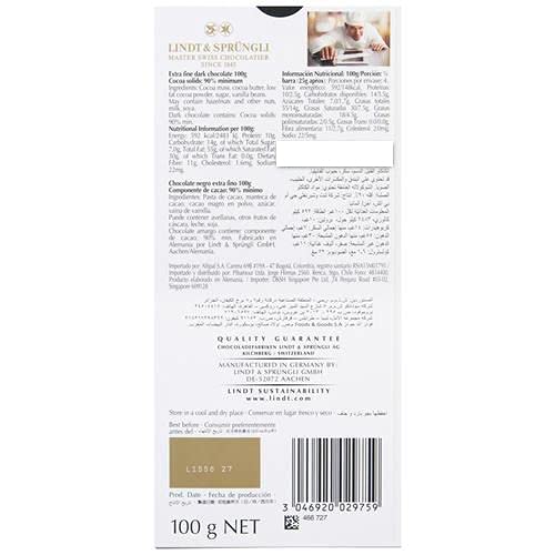 Lindt Excellence 78 La Suta Cacao Baton - Intensitate Cacao Persistenta Baton Vegan 100g Cadou Ideal