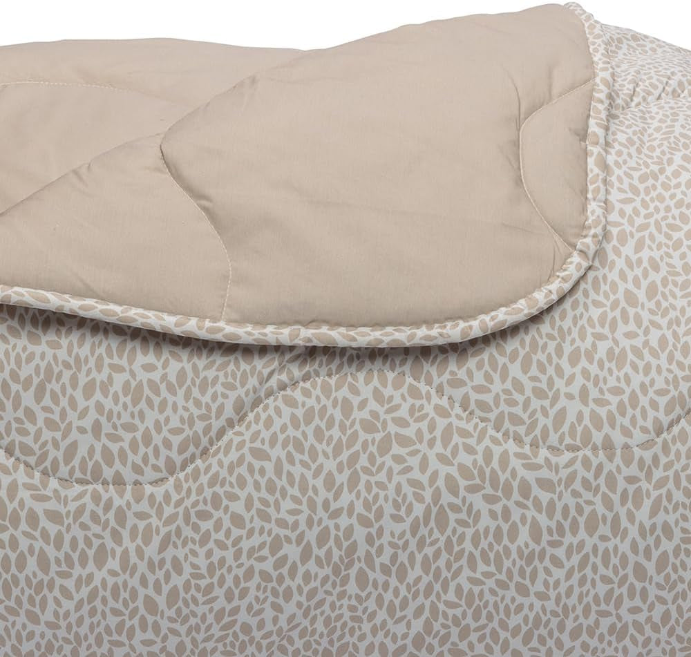 Foppapedretti Nacht&Natur cuvertură pentru pat dublu 2P; petale nisip, capac 100% bumbac, Made in Italy Plapumi si pilote Naty Shop