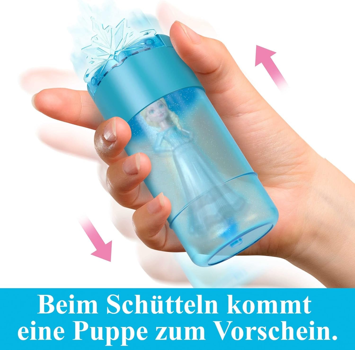 DISNEY Die Eisköniging - Snow Color Reveal Puppen mit 6 Überraschungen, inklusive königlichem Zubehör und Haarschmuck-Deckel, für Kinder ab 3 Jahren, HMB83