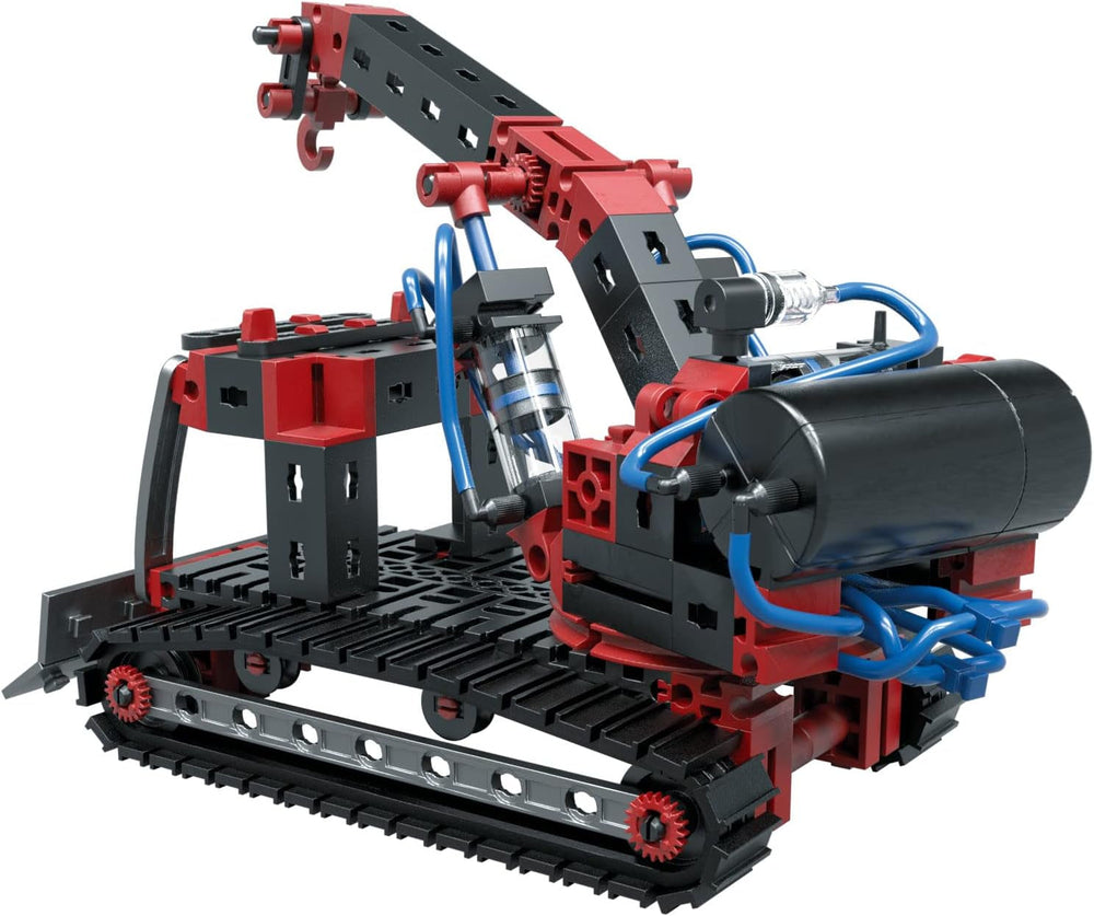 fischertechnik 533874 PROFI Pneumatic Power – Bausatz für Kinder ab 8 Jahren, pneumatisch betriebenes Spielzeug, Bagger und 4 weitere Modelle zum Zusammenbauen