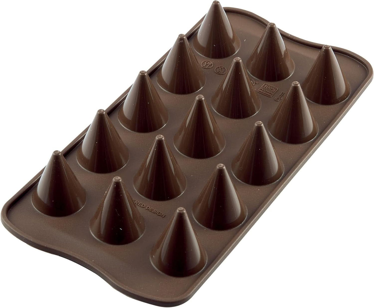 Forma Silicon Praline Silikomart Con Ø 2.6 x H 2.8 cm, 7.5 ml, 15 cavitati (SCG20) Bucatarie Naty Shop Scg20 Conuri