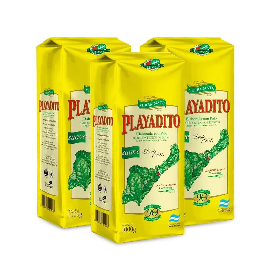 Ceai Yerba Mate 1 kg - pachet de 3 - antioxidant, energizant, conține minerale și vitamina B - din Argentina