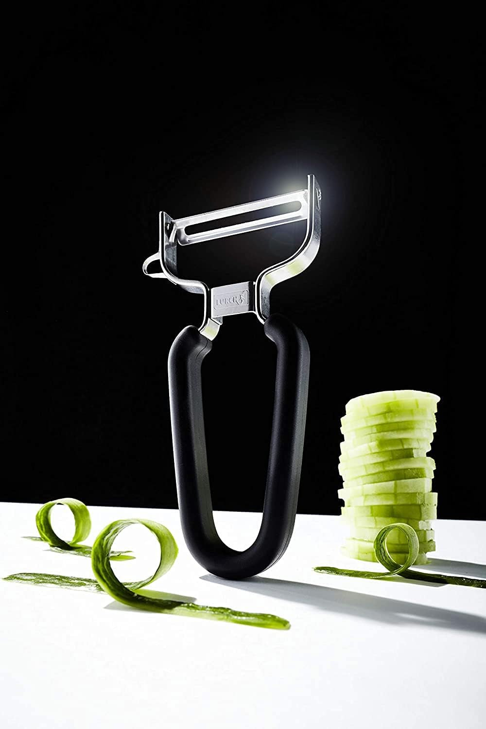 Lurch Economy Peeler, oțel inoxidabil, curățător de cartofi cu cap cu lamă mobila Peeler Naty Shop