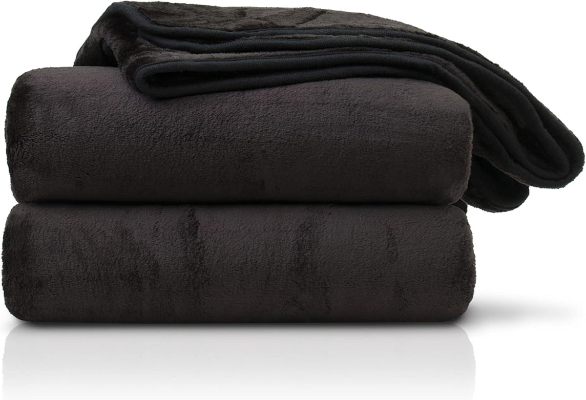 Amago - Pătură confortabilă, aspect cașmir, 180 X 220 cm - Negru Paturi si Cuverturi Besuche den GÃ¶zze-Store Titlu implicit