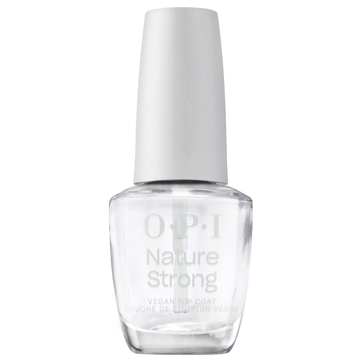 OPI Nature Strong Base & Top Coat – formulă vegană cu ingrediente naturale – bază și top coat inspirate din îngrijirea pielii pentru unghii cu aspect sănătos instantaneu