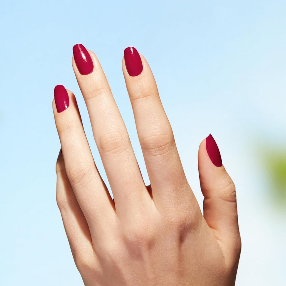 OPI Nature Strong Red and Orange Shades – ojă de lungă durată cu o formulă vegană, inovatoare, care conține ingrediente naturale – pentru unghii strălucitoare