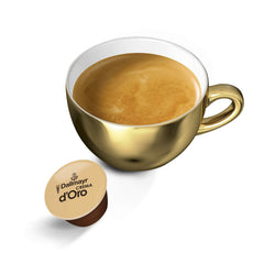 Dallmayr Crema d´Oro, XXL-Vorratsbox (3 x 30 Kapseln) & Dallmayr Crema d'Oro Caffè Latte (48 Kaffeekapseln, 48 Getränke, cremig & ausgewogen) 3er Pack (3 x 16 Kapseln)