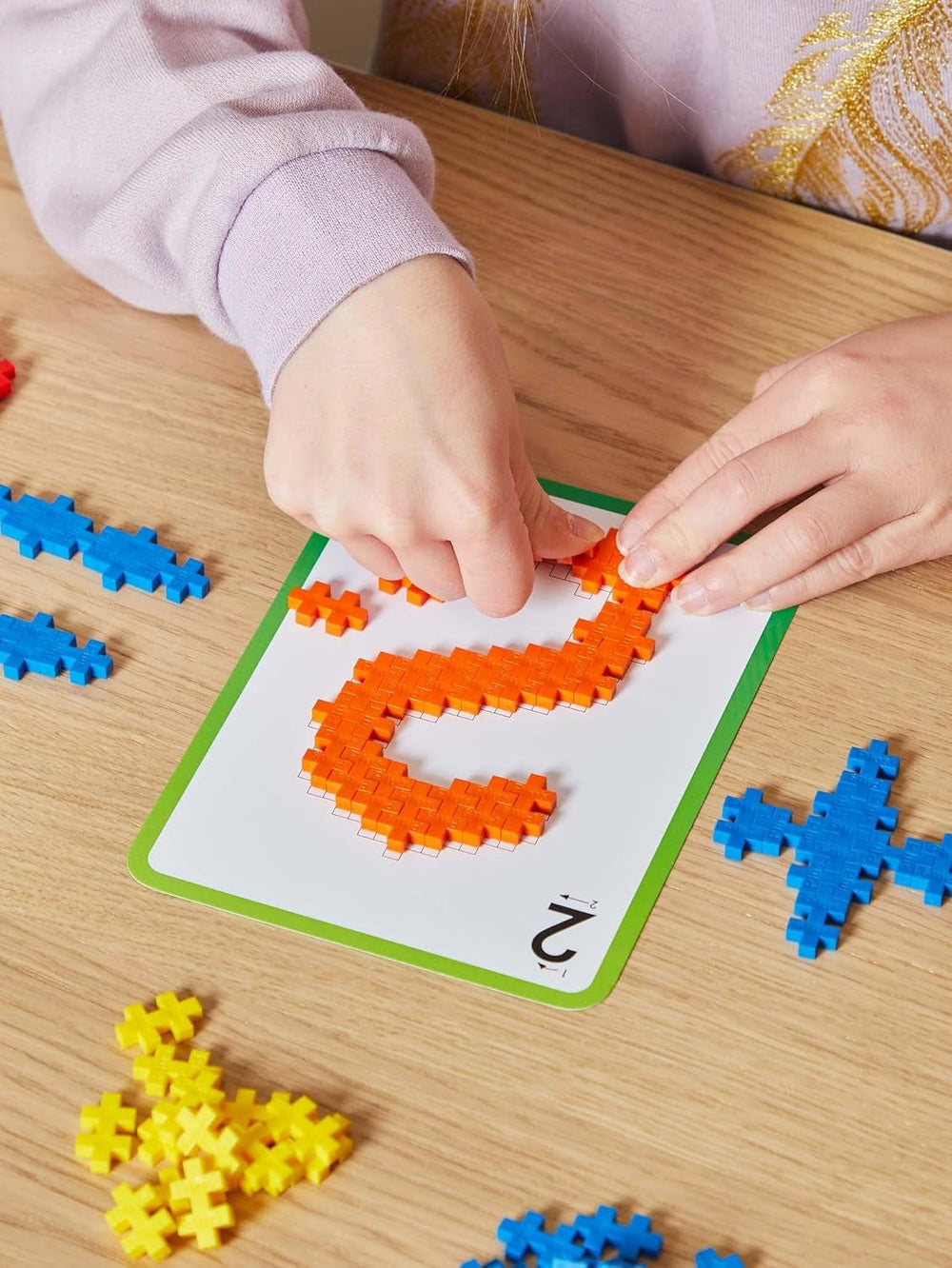 Plus-Plus 9603909 Geniales Konstruktionsspielzeug, Learn to Build, ABC & 123, Kreativ-Bausteine, 600 Teile