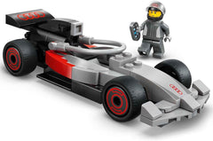 LEGO City F1 Truck mit Audi F1 Rennwagen - Spielzeug Modellbau mit 3 Minifiguren und Fahrzeug Hebefunktion - Geschenkidee für Jungen ab 7 Jahren und Motorsportfans - 60493