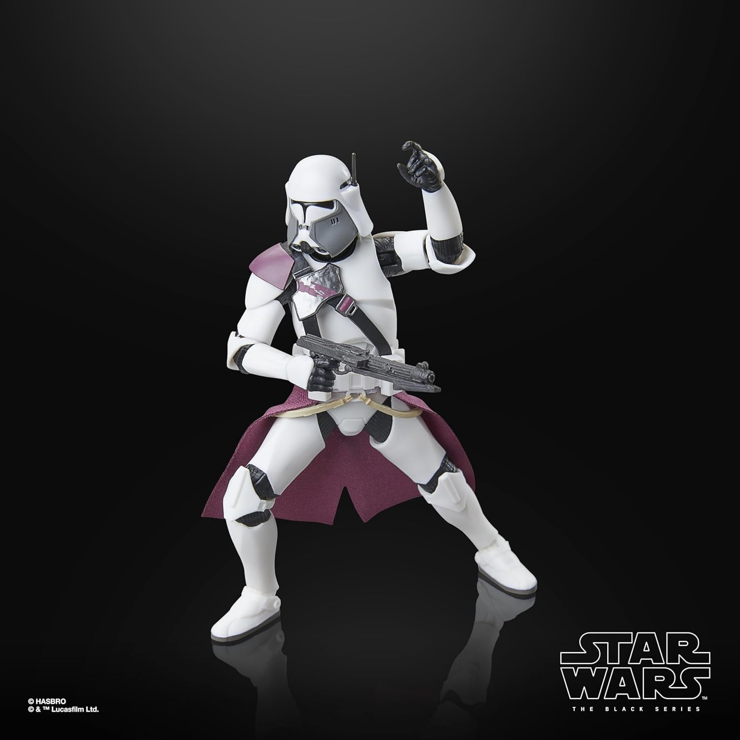 Star Wars seria neagră Clone Commander Bacara, Star Wars: Ahsoka Premium figurină de colecție (15 cm) Action figures Naty Shop