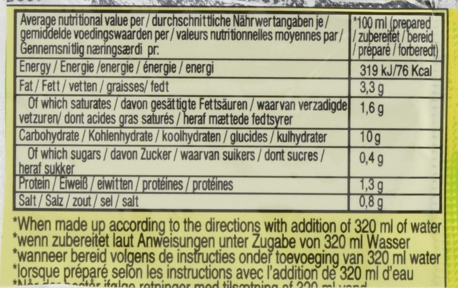 Tăiței instant cu pui, pachet de 10 (10 x 60 g)