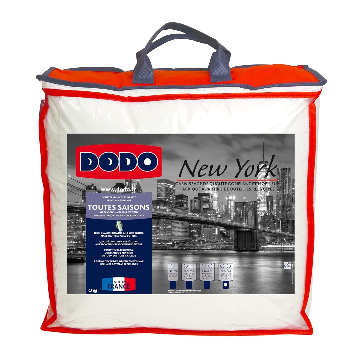 Dodo L Quilt, Temperat, Ecologic, 240 X 260 L, Pentru pat dublu | Quilt New York, Soft, Piele de piersică, Lavabil la mașină la 40 °C Plapumi si pilote Naty Shop