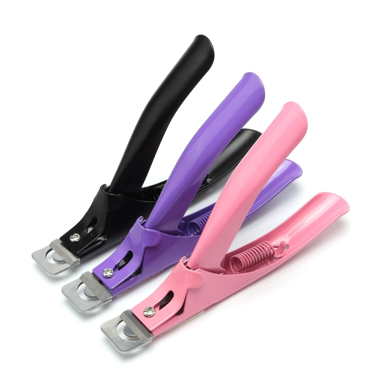 MWOOT 3 bucăți unghii false clește acrilic unghii clește, oțel inoxidabil unghii vârfuri tăietor trimmer manichiură instrument pentru unghii acrilice cu gel artificial