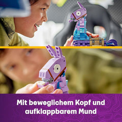 LEGO Fortnite Vorratslama Spielzeug - Spielfigur zum Bauen & Sammeln aus Videospiel - Zubehör wie Schlürfsaft - Gaming Spielset - Gamer Geschenk für Jungen, Mädchen und Teenager ab 12 Jahren - 77071